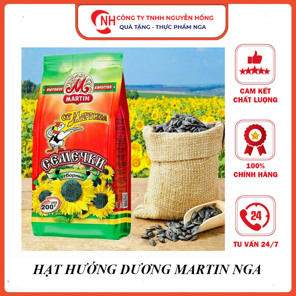 Hạt hướng dương nhập khẩu Nga Martina hiệu con vịt - Nguyễn Hồng Company