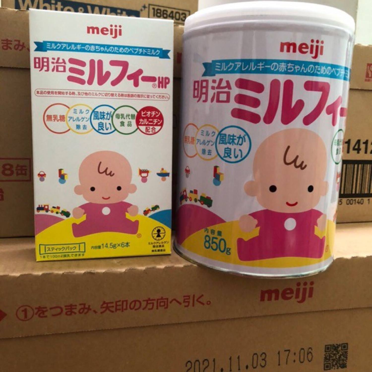 Sữa meiji hp cho bé bị dị ứng sữa bò - nội địa nhật