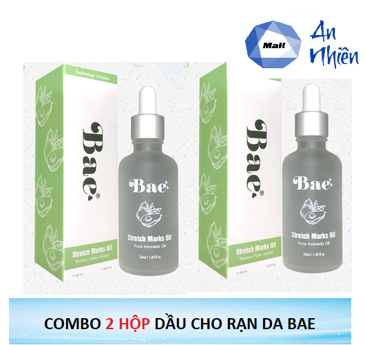Bộ 2 Chai Dầu Cho Rạn Da Sau Sinh Bae 50ml - Mẫu mới