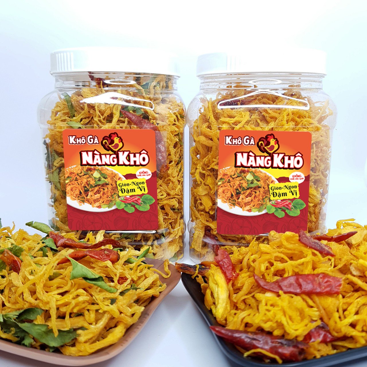 [COMBO 2 TRONG 1] 500Gr Khô Gà Lá Chanh + 500Gr Khô Gà Bơ Tỏi (Giòn ngon – Đậm vị ) đồ ăn vặt Yotafood