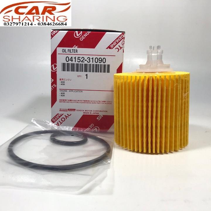 Lọc nhớt dùng cho xe camry 2.0l 2014-2022, camry 3.5l/ venza 2009-2016 - lõi lọc giấy ; mã oem: 04152-31090