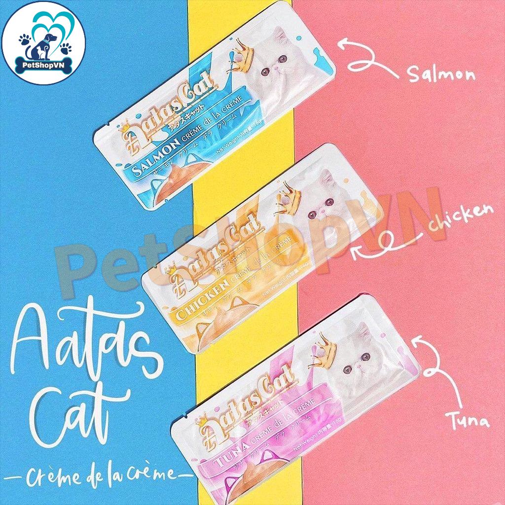 Súp Thưởng Cho Mèo AATAS CAT Thơm Ngon Dưỡng Mượt Lông 16G
