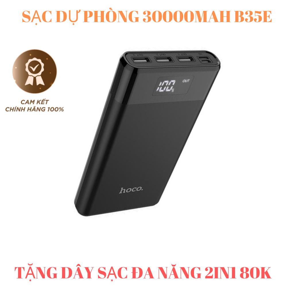Pin sạc dự phòng 30000mah hoco b35e, sac du phong, power banks