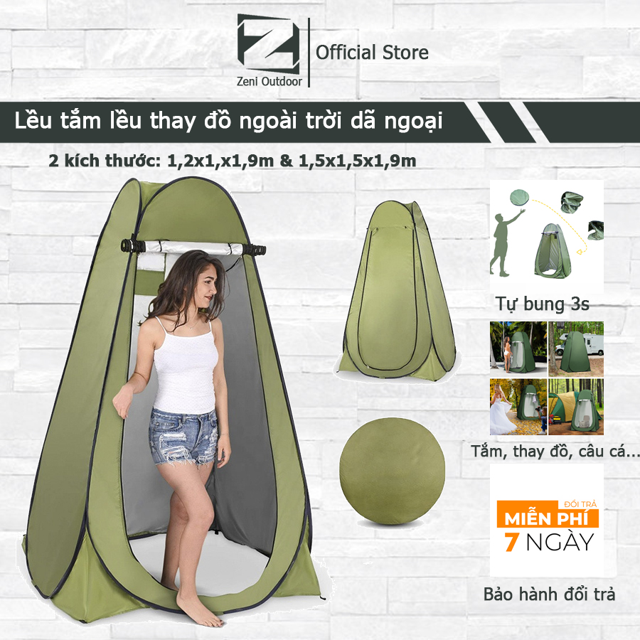 Lều thay đồ tự bung, lều vệ sinh dã ngoại kín đáo bền đẹp dùng cho du lịch cắm trại,dã ngoại, quay chụp ngoại cảnh