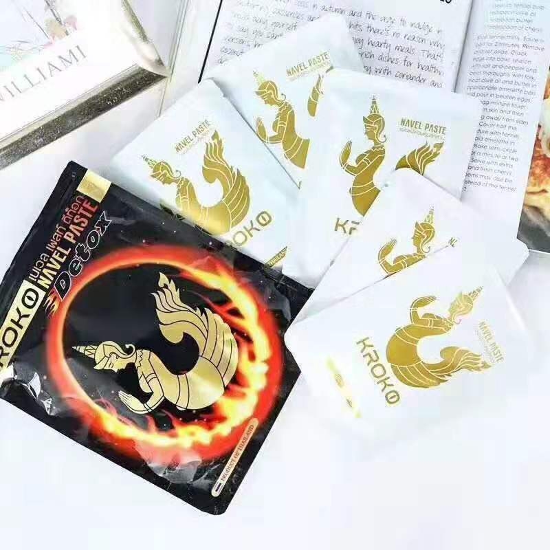 [HCM]Miếng Dán Tan Mỡ Bụng KROKO DETOX Thái Lan (túi 5 miếng) tan mỡ bụng