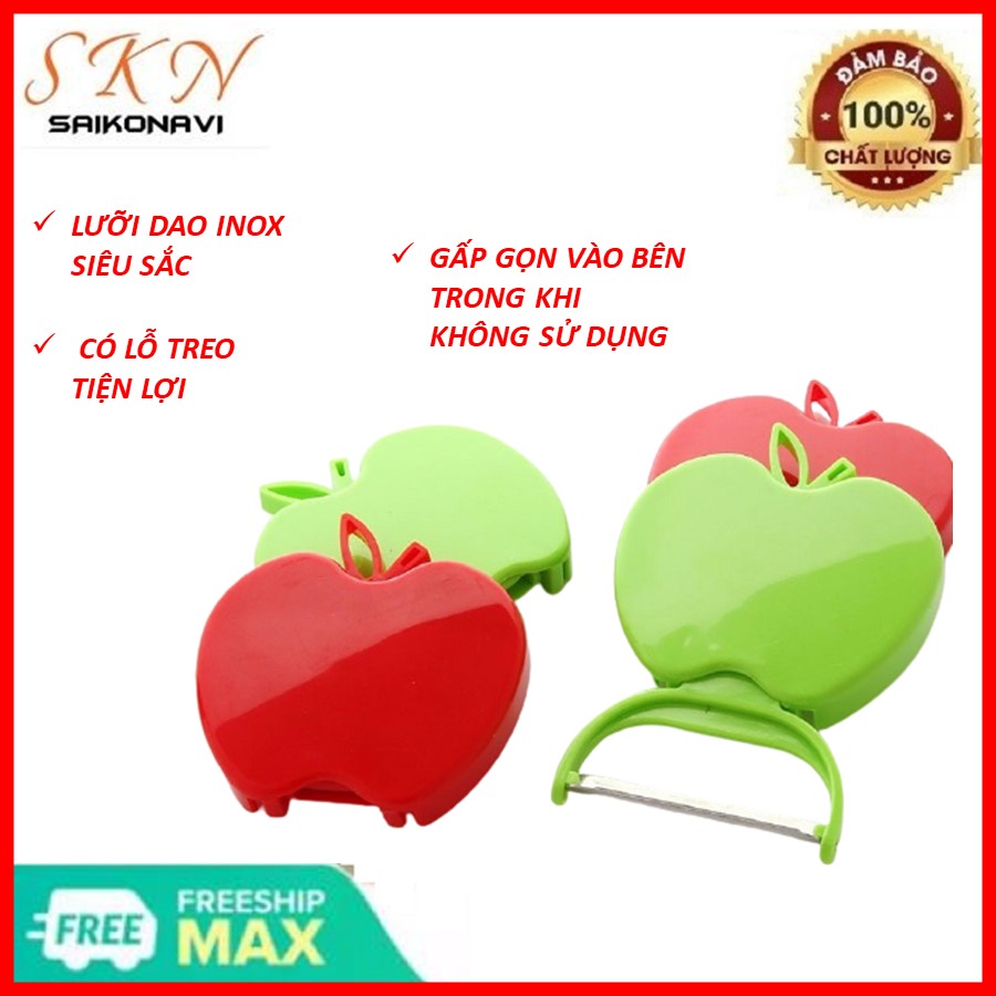 Gọt hoa quả siêu sắc hình trái táo - gia dụng shop - dao nạo hình quả táo yaya, dụng cụ gọt rau củ quả