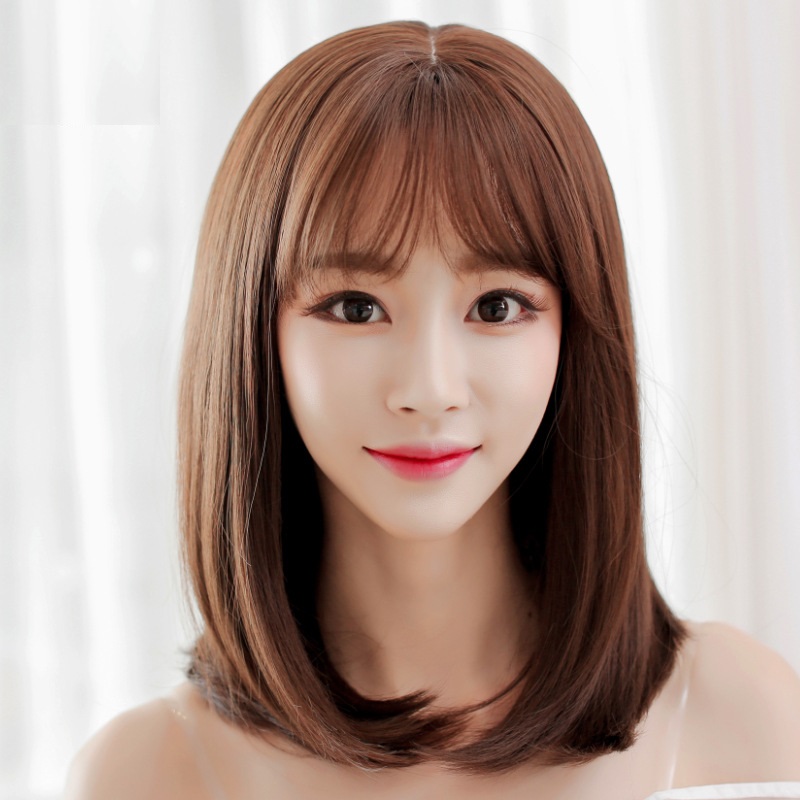 Tóc giả nữ nguyên đầu lửng ngang vai 519 💖FREESHIP💖 tóc bộ nguyên đầu, tóc giả nguyên đầu