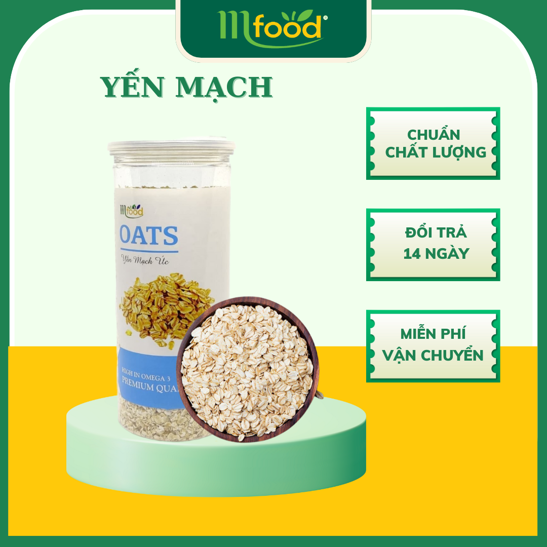 [HCM]Yến Mạch  Mfood Hũ 450gr 100%  Nhập Khẩu Úc (Cán Vỡ)
