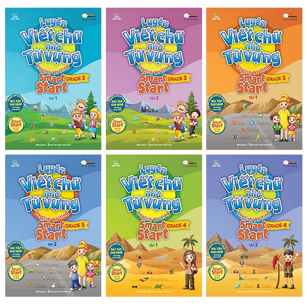 Fahasa - Bộ Sách Luyện Viết Chữ Nhớ Từ Vựng - English Writing Smart Start (Bộ 6 Cuốn)