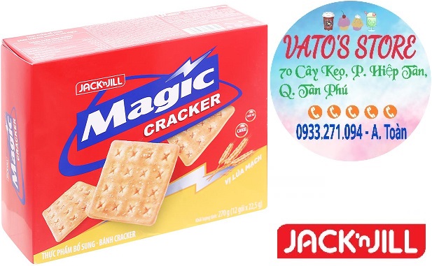 Combo 5 hộp bánh quy MAGIC CRACKER vị lúa mạch 270g Bánh quy MAGIC CRACKER