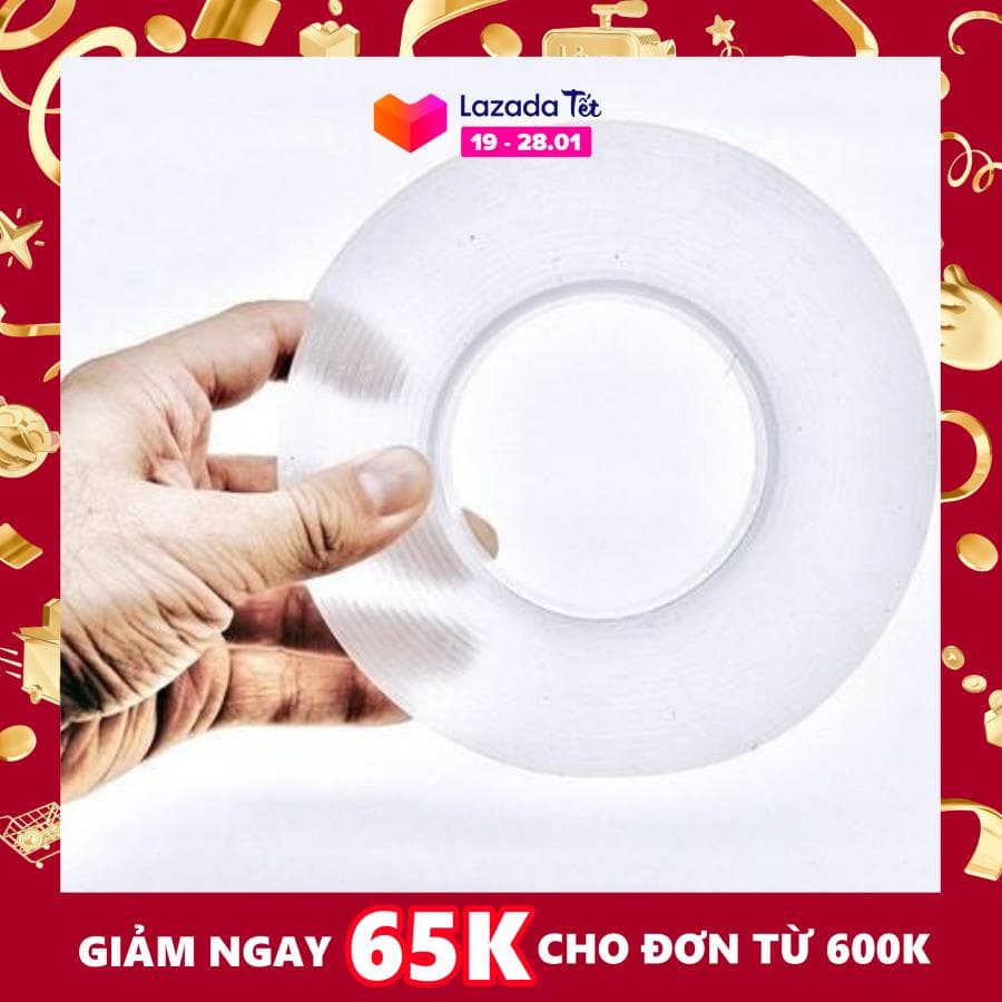 Băng keo 2 mặt siêu dính loại 3mx3cm