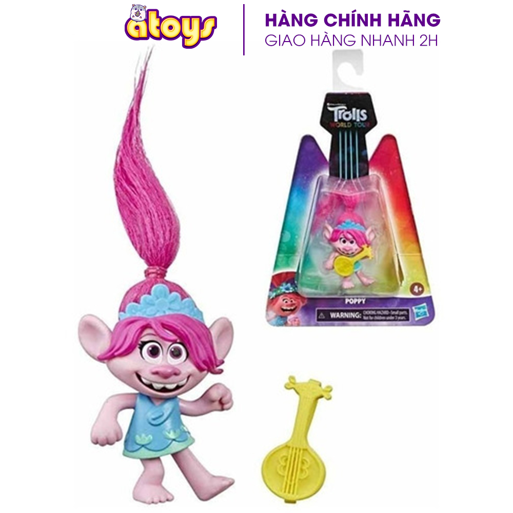 Mô hình quỷ lùn tinh nghịch Dreamworks Trolls World Tour - CHÍNH HÃNG