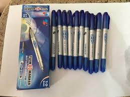 Hộp 10 bút lông dầu 2 đầu ceedee thiên long pm-04
