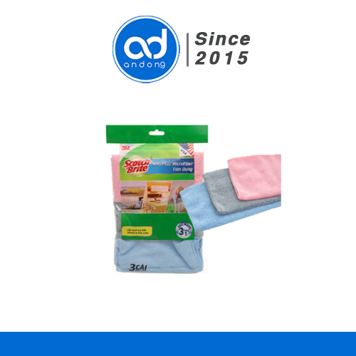 Gói 3 cái Khăn 3M Microfiber lau bếp tiện dụng-3M AnDong