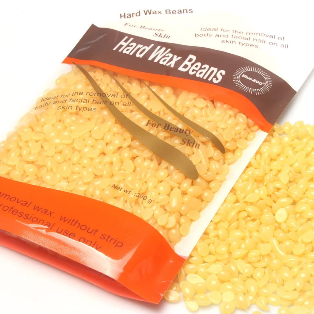 Sáp wax lông nóng dạng hạt hard wax beans màu mât ong