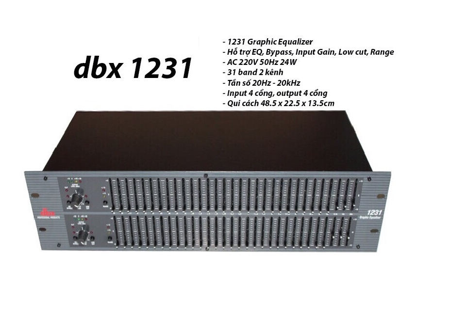 Lọc tiếng dbx 1231 + 4 rắc chuyển bông sen