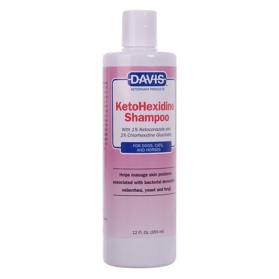 Dầu tắm chó mèo nấm viêm da vảy gàu Davis KetoHexidine 355ml