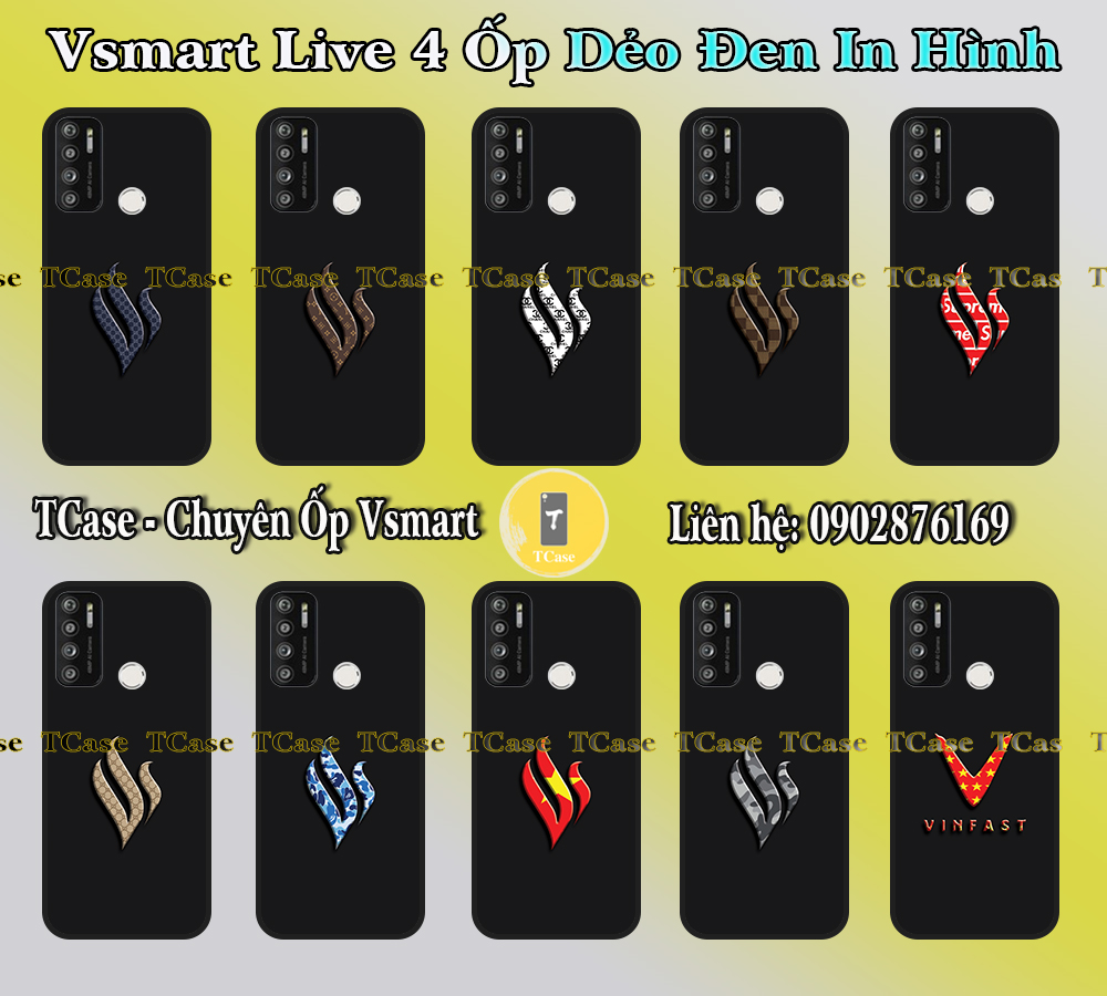 Ốp lưng vsmart live 4 - ốp dẻo đen in hình công nghệ & bst vsmart siêu đẹp