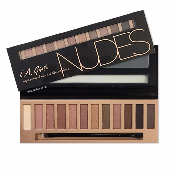 Phấn mắt 12 ô siêu mịn, bền màu l.a girl nudes eyeshadow collection 12g