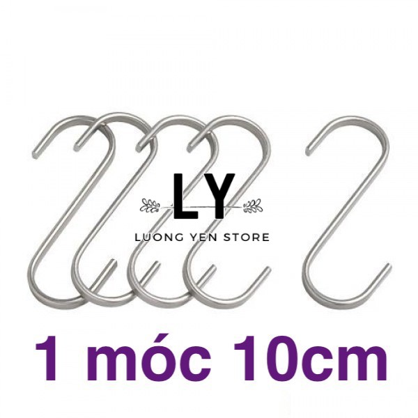 Một móc chữ s treo đồ tiện lợi inox size 10cm