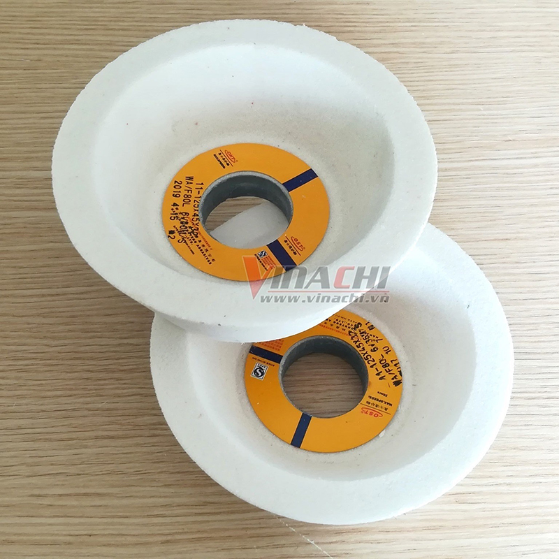 Đá Mài Lưỡi Bào Loại 1 - trắng 125mm - 1 Cái - Đá Mài Cao Cấp