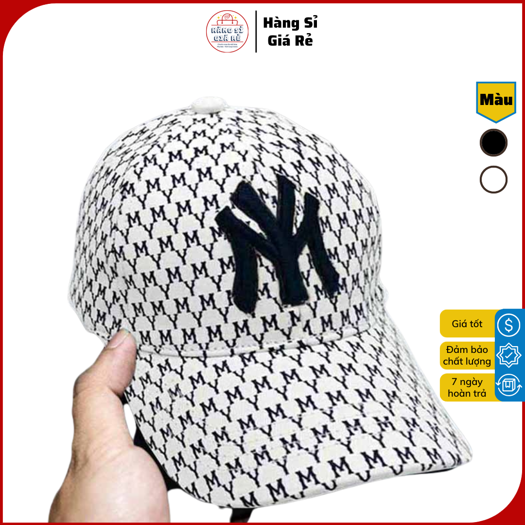 [ LOẠI TỐT - GIÁ SỈ ] MŨ / NÓN LƯỠI TRAI NAM NỮ IN CHỨ NY MẪU MỚI NÓN KẾT PHỚT LOẠI ĐẸP SAU CÓ DÂY THU SIZE 01