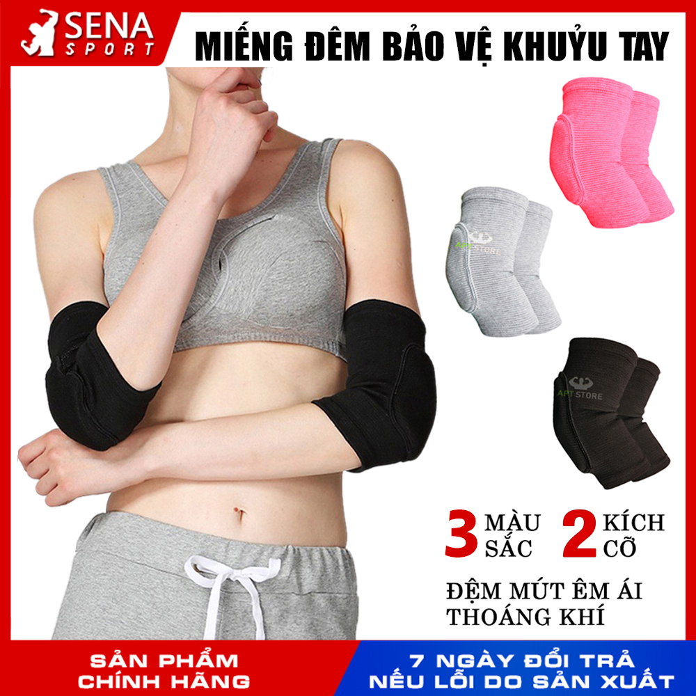 Xỏ Khuỷu Tay có miếng đệm bảo vệ hỗ trợ tập Yoga, Gym