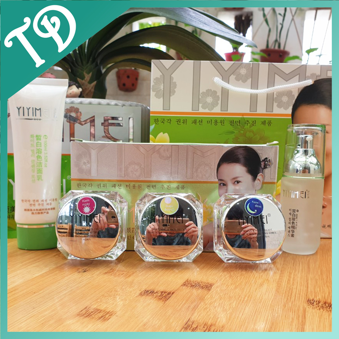 [CHÍNH HÃNG] Bộ mỹ phẩm Yiyimei 5in1, chuyên làm sạch nám, tàn nhang và dưỡng trắng da, kem nám Yiyimei, mỹ phẩm Yiyimei.