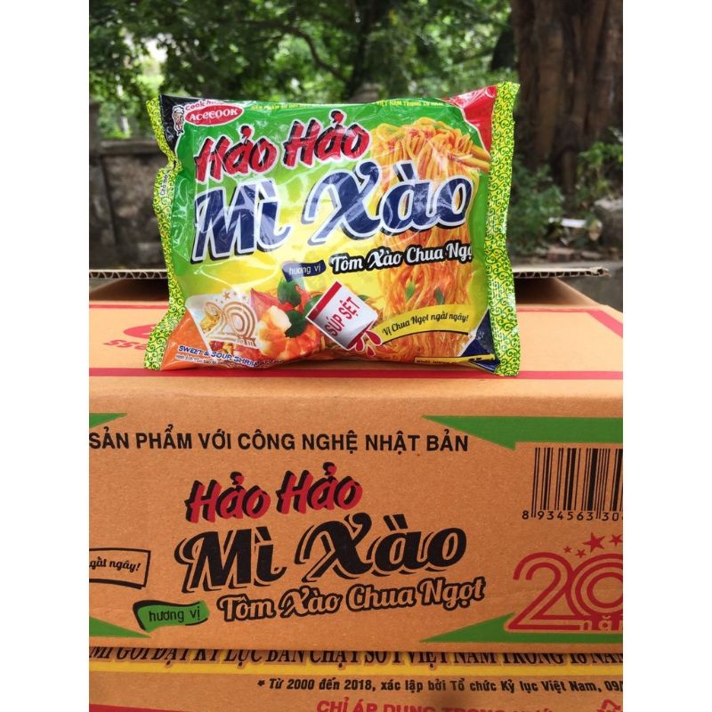 1 thùng Mì xào khô Hảo Hảo chua ngọt Acecook gói 75g