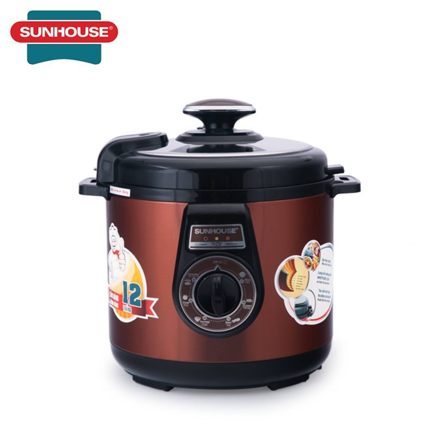 Nồi áp suất điện đa năng sunhouse shd1562 cafe