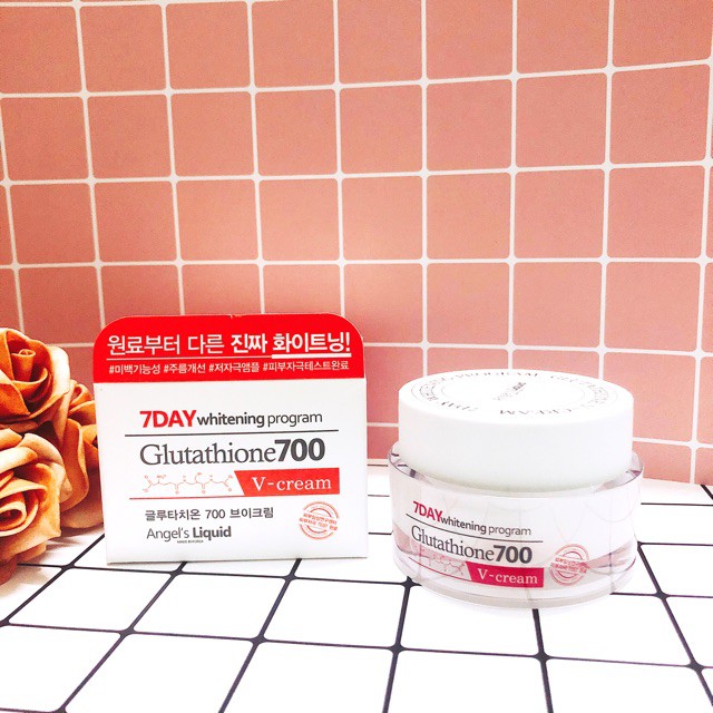 Kem Dưỡng Da Angel's Liquid 7Day Whitening Program Glutathione 700 V-Cream