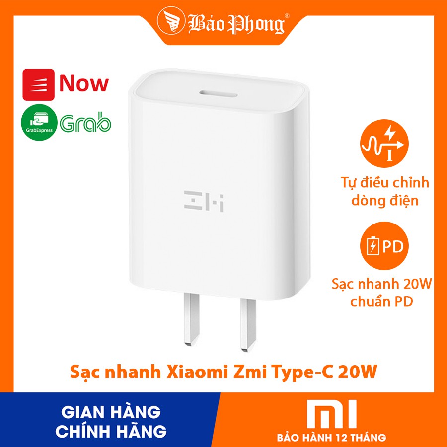 Củ sạc nhanh 20w xiaomi zmi cổng usb type c ha716