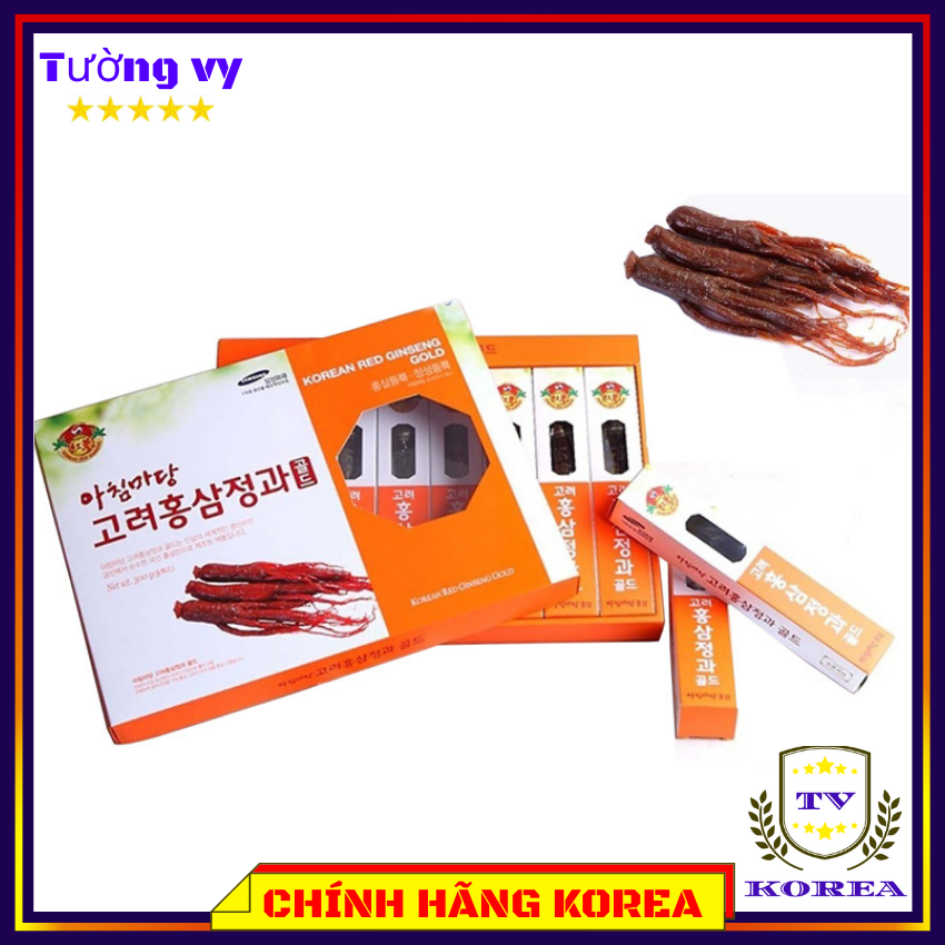 Hồng sâm tẩm mật ong hàn quốc, sâm củ tẩm mật ong Achim hộp 8 củ, chavykorea