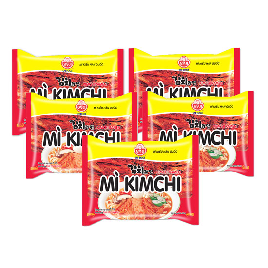Combo 5 gói - mì Kim Chi OTTOGI 120g, cam kết hàng chính hãng, chất lượng đảm bảo, an toàn cho sức khỏe người dùng