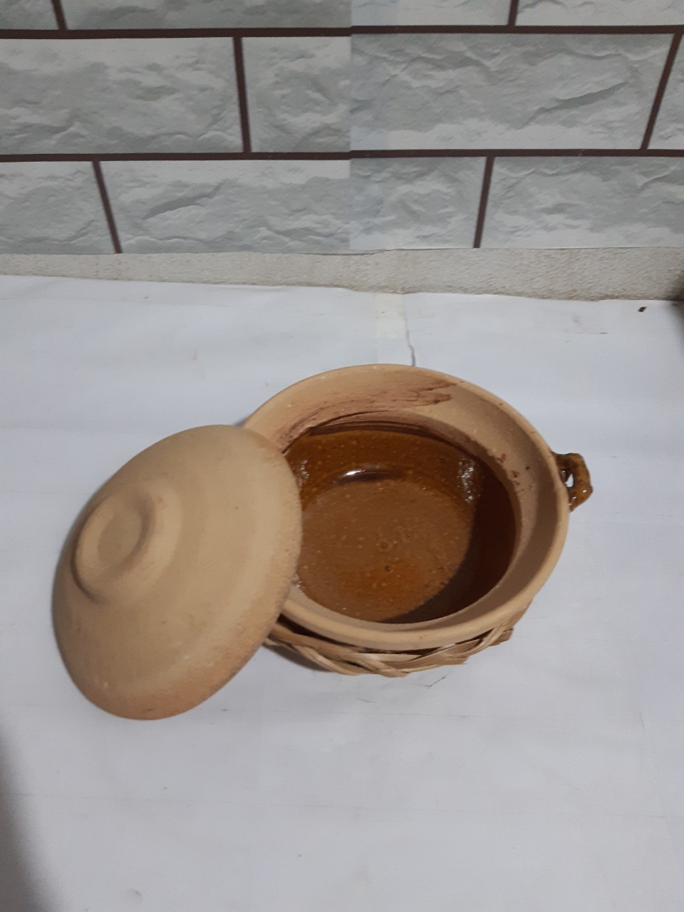 [HCM]Combo rế và nồi đất trán men 5*15 cm ( không nấu)