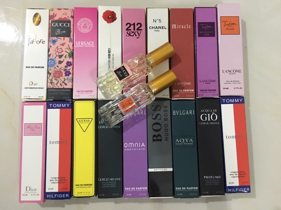 Combo 5 Chai Nước Hoa 4d Mini Nhiều Mùi , Lưu Hương Lâu