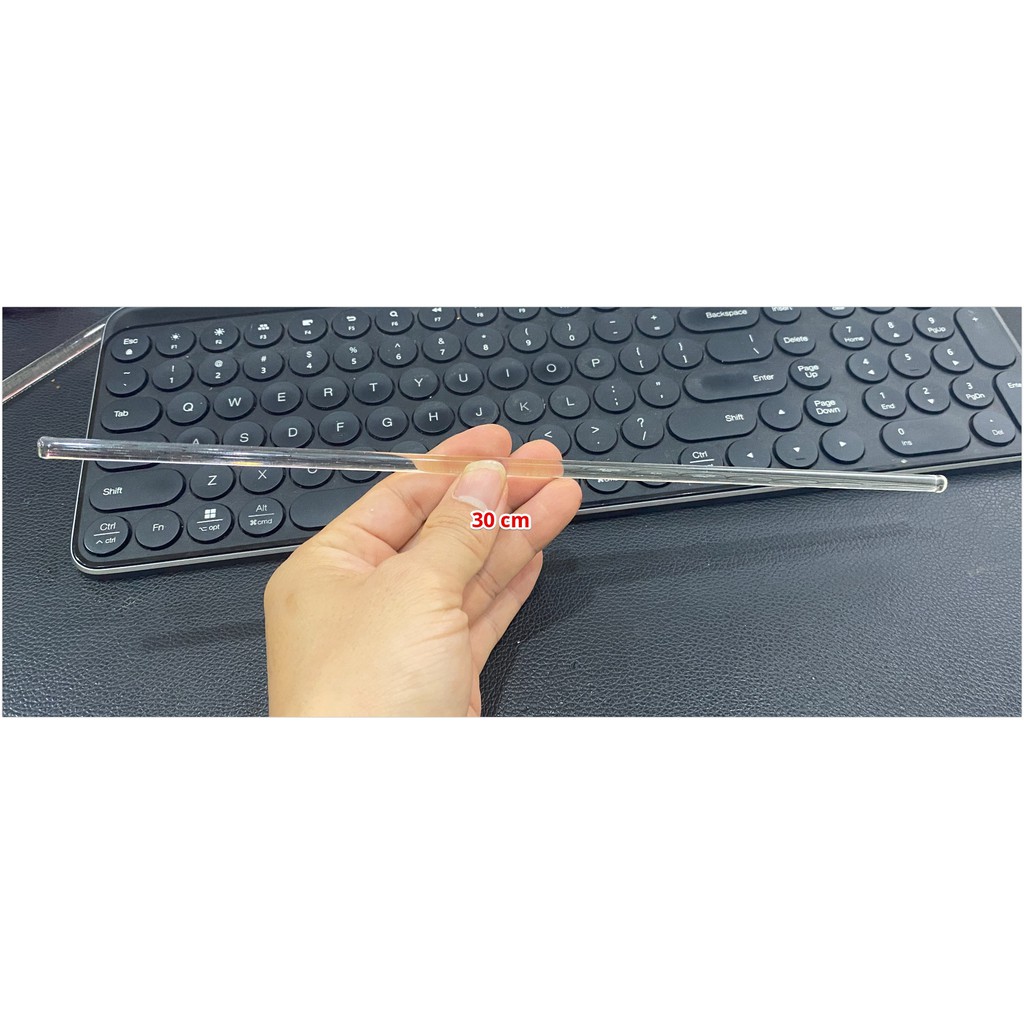 Đũa Thủy Tinh Khuấy Hóa Chất Chiều Dài 30 CM