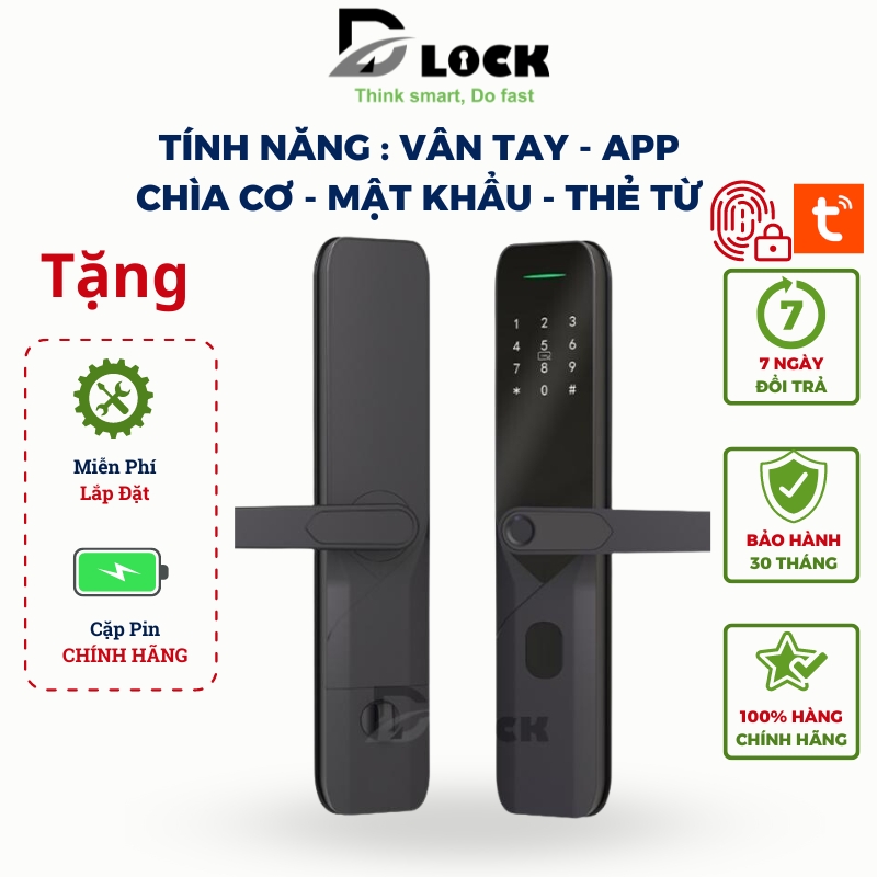 Khóa cửa vân tay thông minh chính hãng mở qua app điện thoại, khóa cửa thông minh cửa gỗ, khóa điện tử cửa nhôm xingfa, khóa vân tay cửa kính, ổ khóa vân tay cửa cổng cao cấp d-lock chính hãng