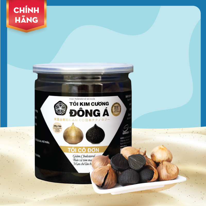 Tỏi Kim Cương Đông Á - Tỏi đen cô đơn hộp 200G