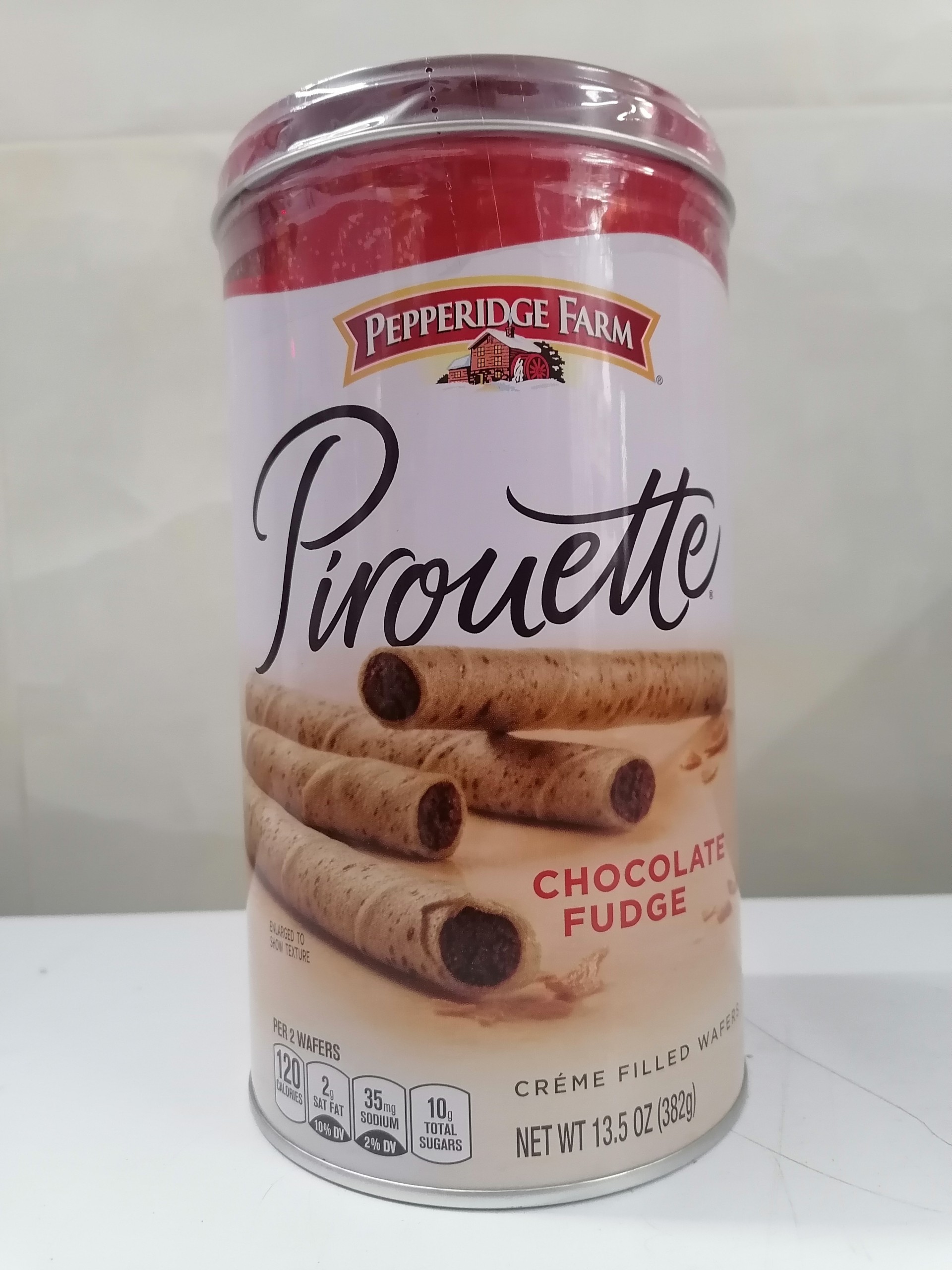 [HỘP ĐỎ 382g] BÁNH ỐNG ĐIẾU VỊ SÔ CÔ LA [Indonesia] PEPPERIDGE FARM Pirouette Chocolate Fudge