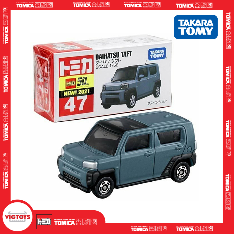 Xe mô hình Tomica số 47 Daihatsu TAFT, cho trẻ từ 3 tuổi, nhựa ABS, thương hiệu Nhật Bản, Full box - Victoys