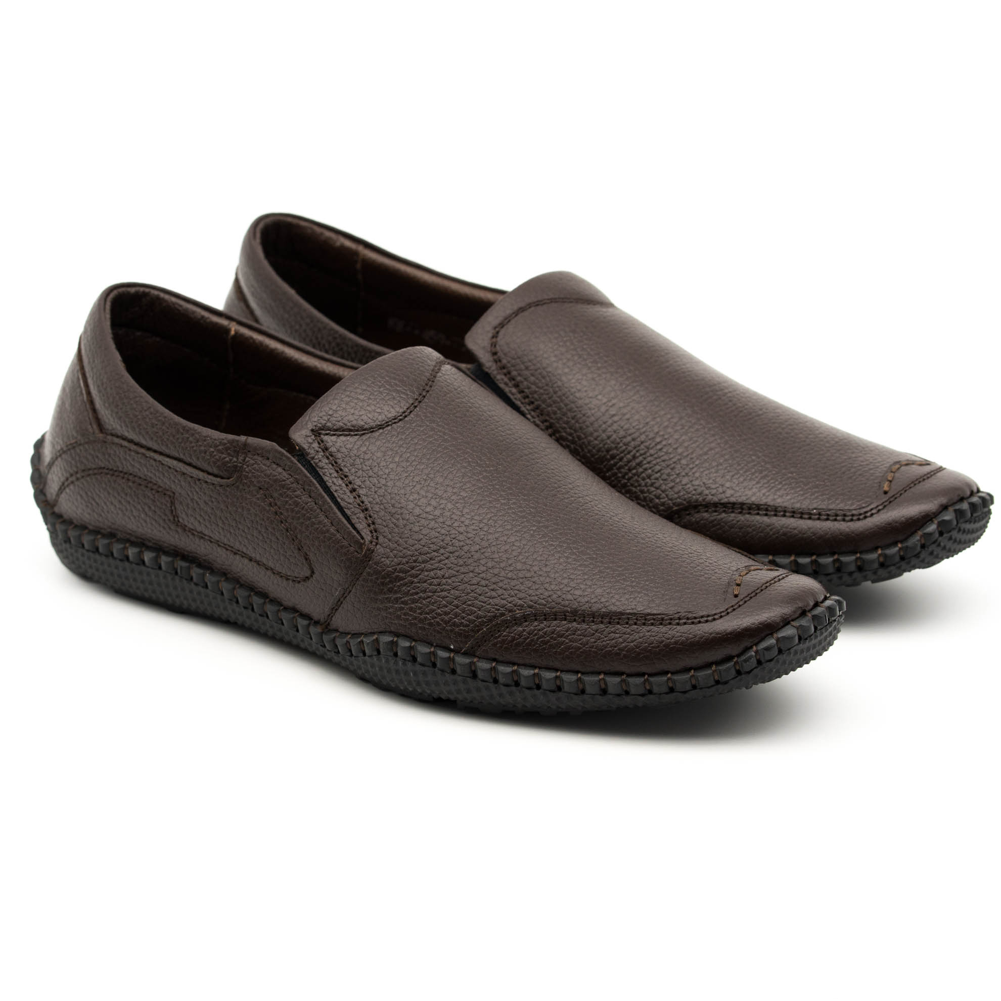 Giày lười nam da bò Giày công sở nam Giày nam cho lái xe ô tô Giày slip on nam da bò in vân cá sấu giày đế bệt đẹp độc đáo hàng hiệu thời trang giá rẻ S-3 màu ĐEN-NÂU