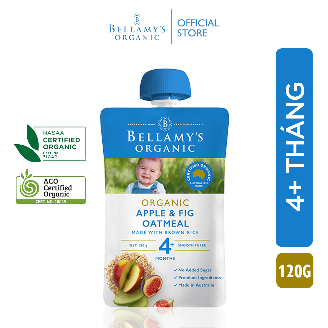 Hỗn Hợp Táo, Sung, Yến Mạch Hữu Cơ Bellamy's Organic