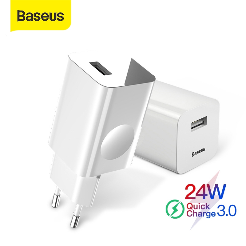 Củ sạc nhanh, Cóc sạc nhanh an toàn Baseus 24W Quick Charge 3.0 sạc nhanh