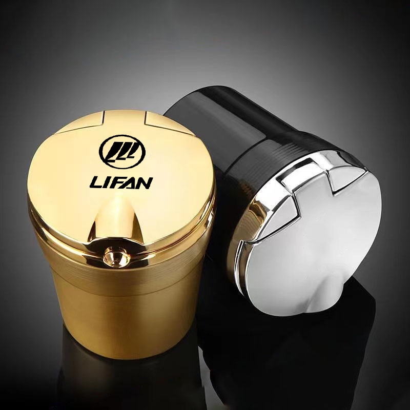 【CW】 Car Ashtray with Luxury Smokeless Cup Holder For Lifan 620 ev 530 x70 650 X60 125CC X50 320 150cc Accessories