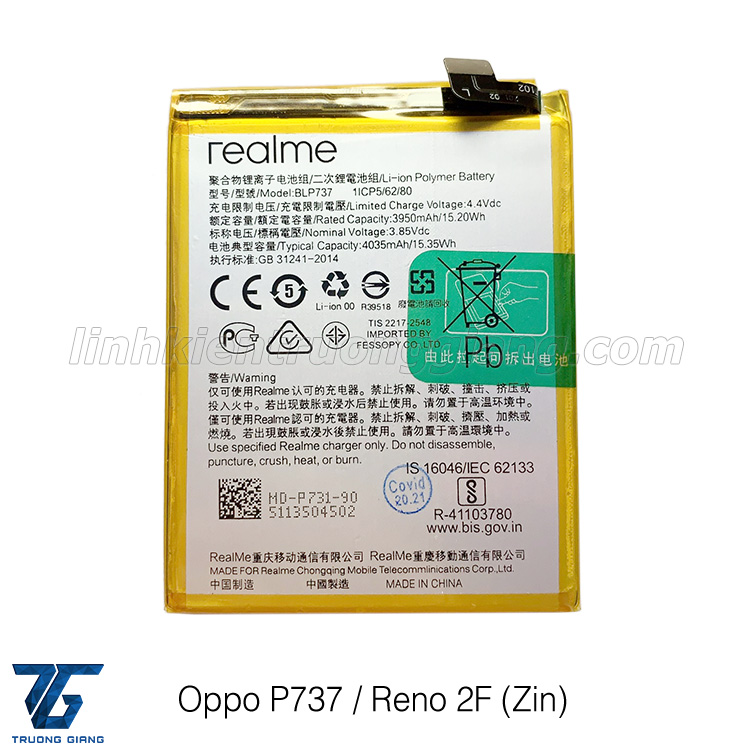 Pin oppo blp737 / reno 2f