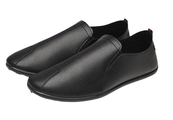 Giày lười nam hàn quốc màu đen phong cách ns20011