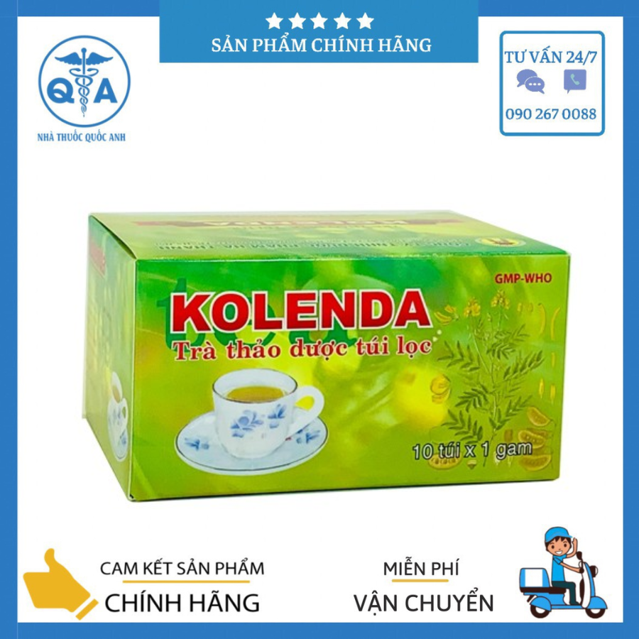 TRÀ THẢO dượᴄ TRÀ KOLENDA HỘP 10 TÚI LỌC HỖ TRỢ TIÊU HOÁ NHUẬN TRÀNG
