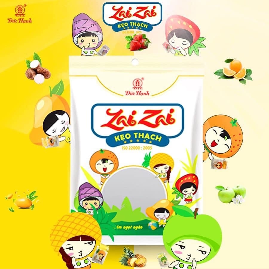 [ Giòn zai ] Combo 500g THẠCH HOA QUẢ ZAI ZAI