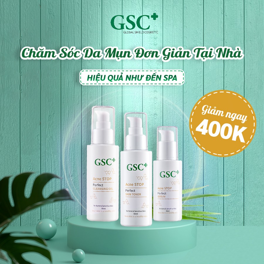 Cách trị mụn tại nhà, Bộ kháng sinh trị mụn GSC+, Sản phẩm trị mụn hot năm 2020 bộ trị mụn tại nhà GSC+ sử dụng kháng sinh thực vậy trị mụn an toàn cho da sử dụng lâu dài